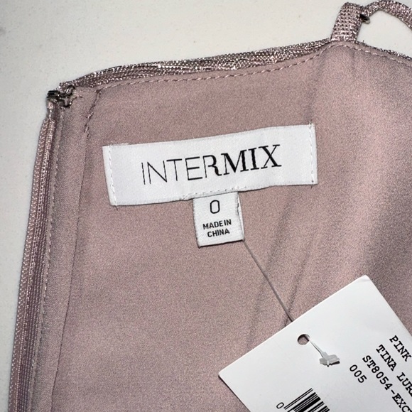 Intermix | Mauve Shimmer Dress - Picture 10 of 11